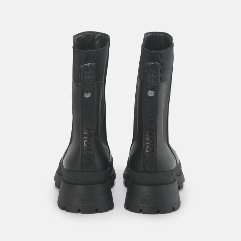 Shari bottines plates véganes, noir