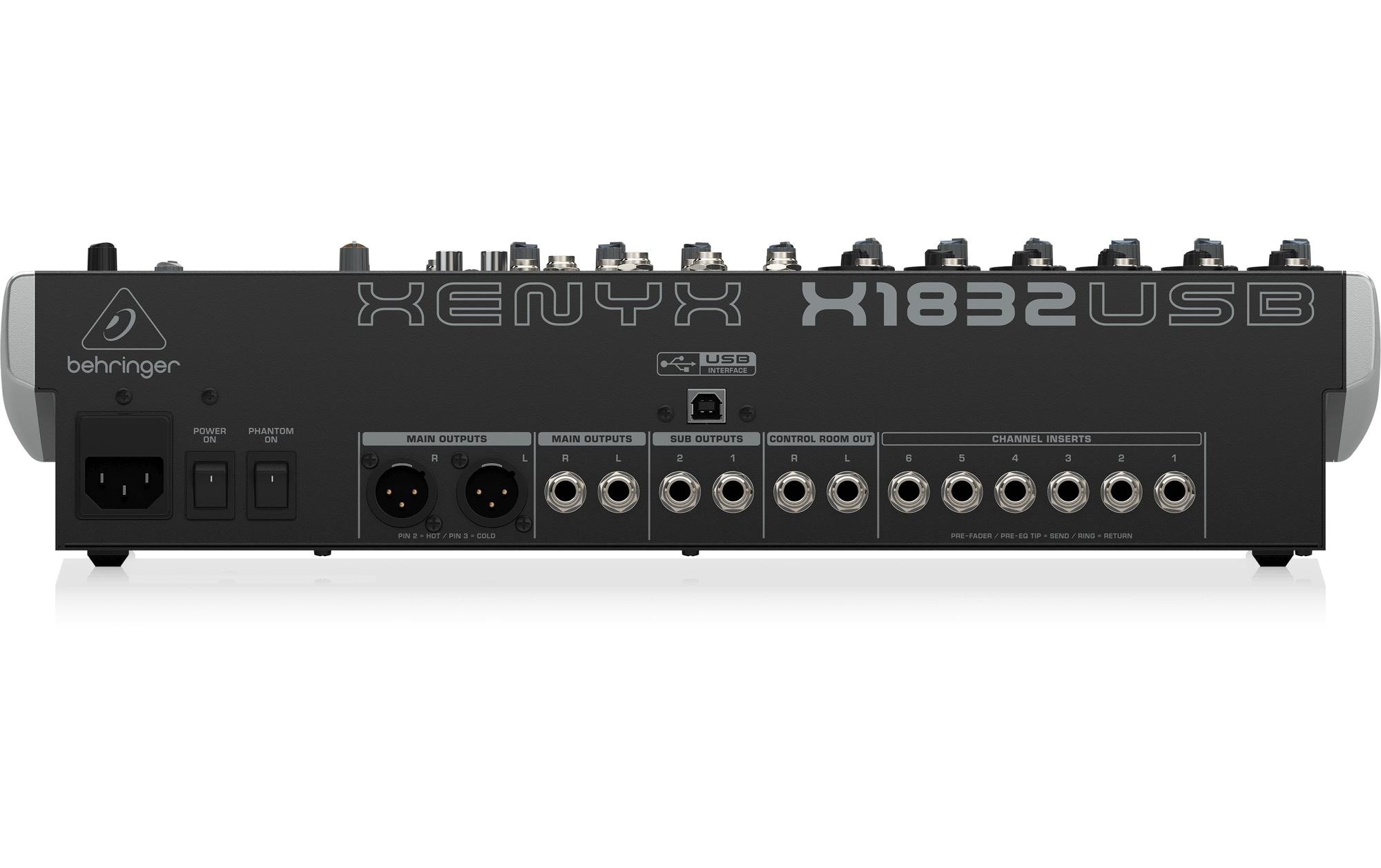 Mischpult XENYX X1832USB<br>18-Kanal Analogmischpult mit integriertem USB-Audiointerface