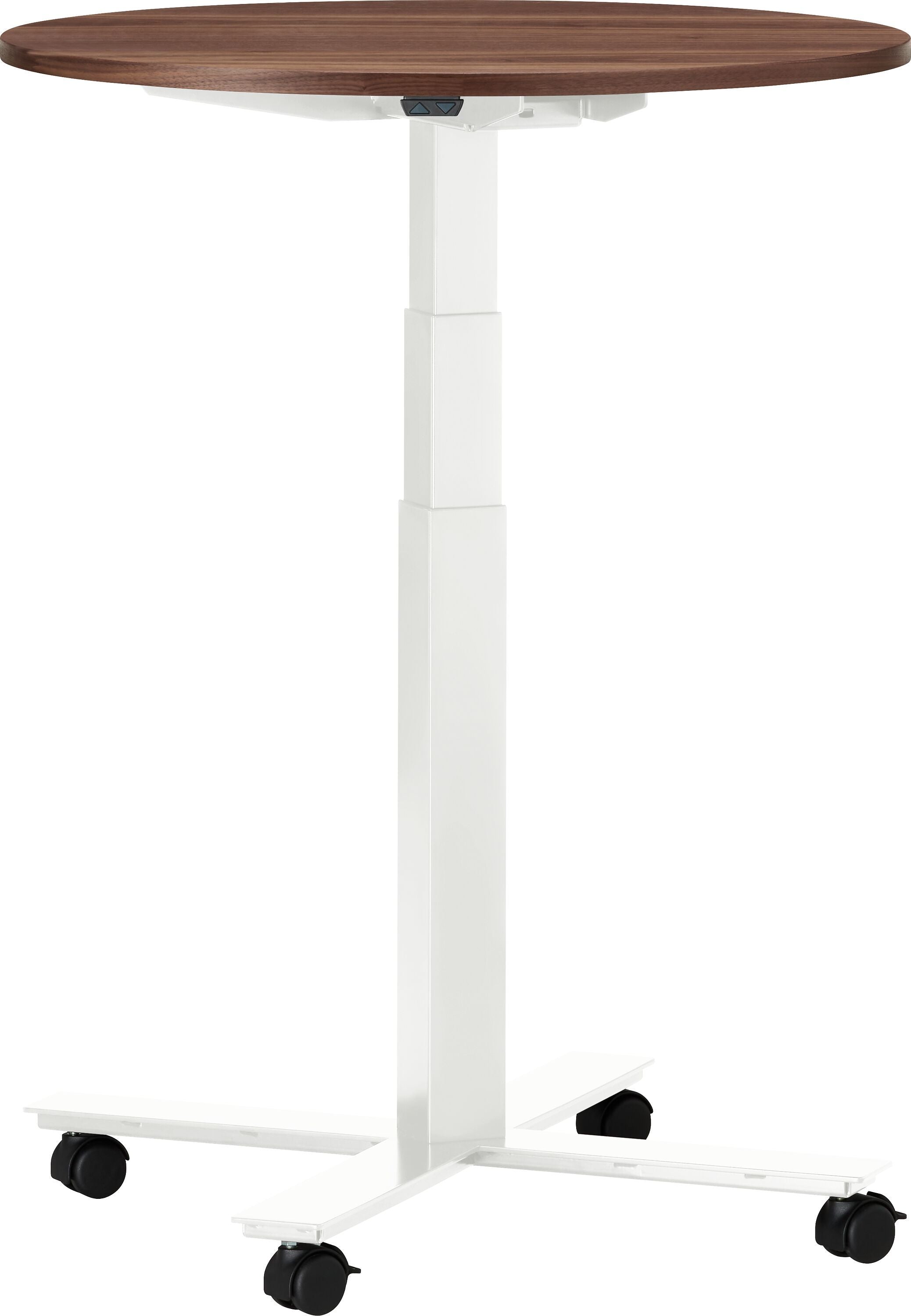 FLEXCUBE Besprechungstisch höhenverstellbar - Nussbaum / H: 66.5 cm