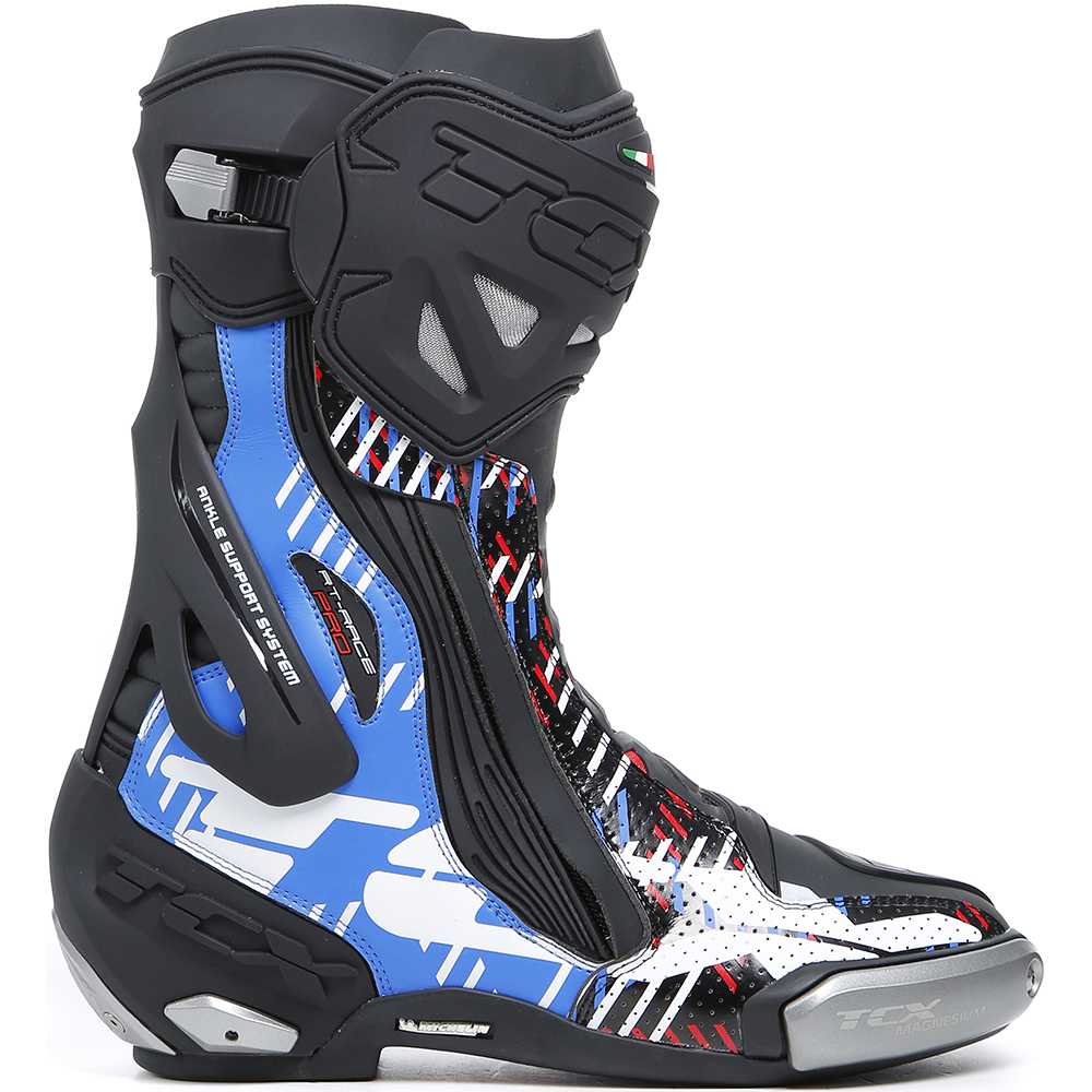 TCX - Bottes RT-Race Pro Air Noir / Bleu / Rouge