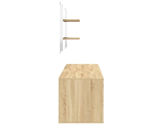 VIDAXL - Ensemble de meubles salle de bain 5 pcs chêne bois d'ingénie...
