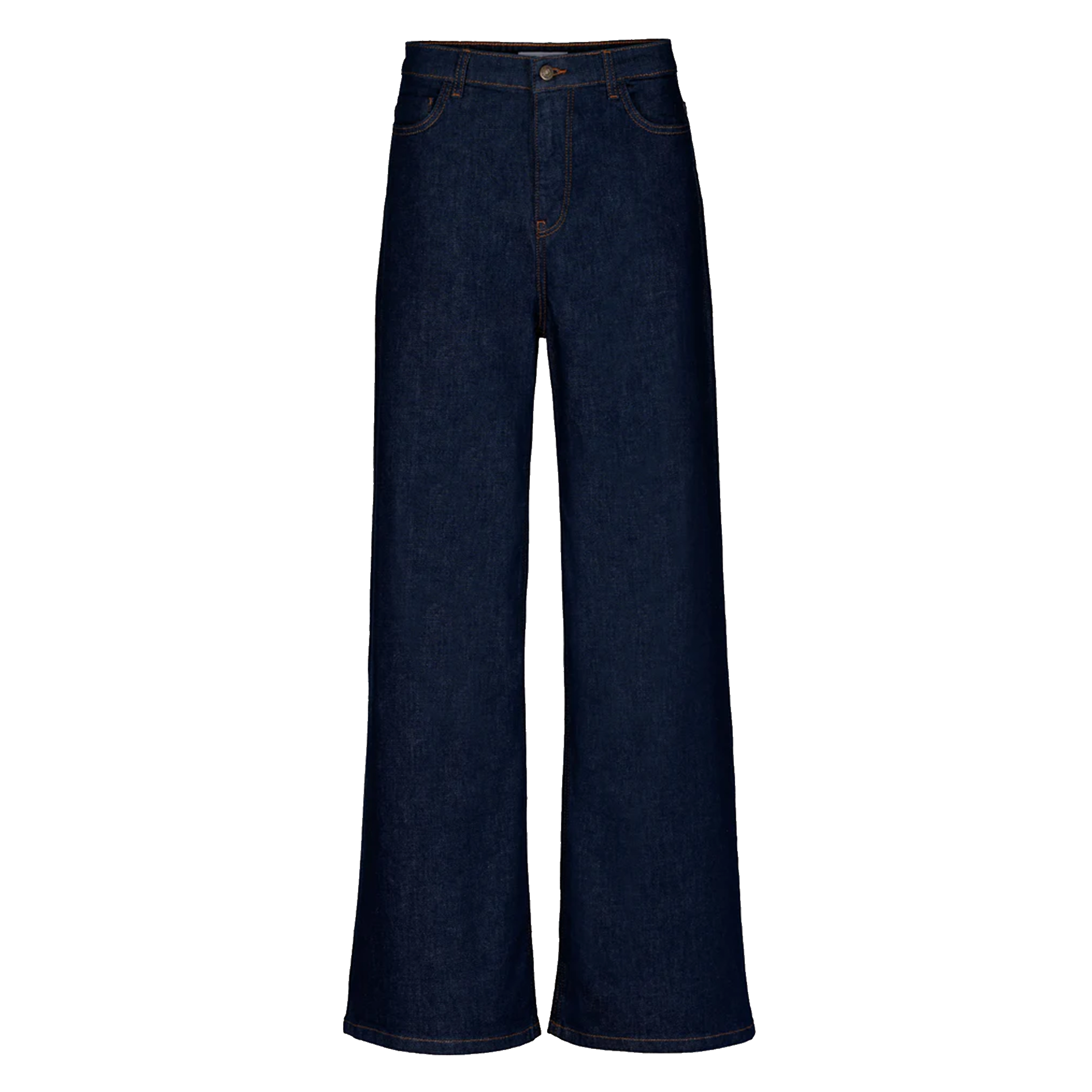 LINA - Pantalon large en coton bio | Noir