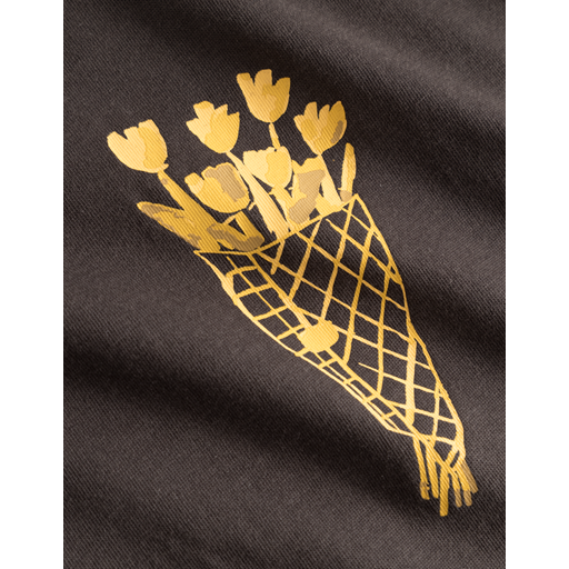 Les Deux Bouquet T-shirt, Charcoal, L
