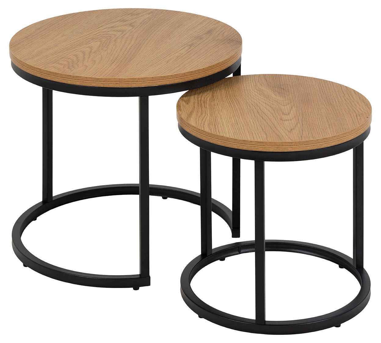Rivan Salontafel - ø45/ø35 - Eiken - Set van 2