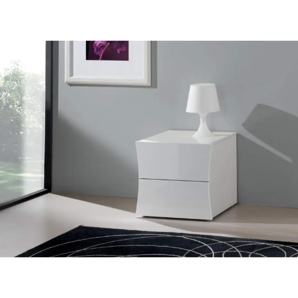 Webfurniture Nachtkastje Fonte - 50 x 40 x 41,3 cm - High Gloss White