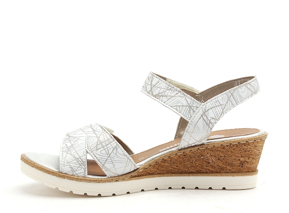 Remonte nu pieds talons femme r6252 blanc