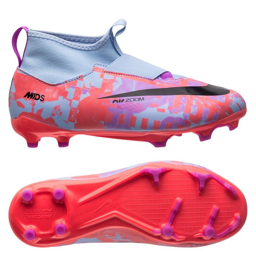 Nike Air Zoom Mercurial Superfly 9 Academy MG Dream Speed 6 - Bleu/Noir/Rose Enfant