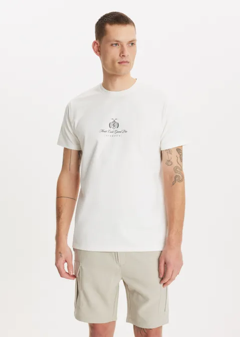 T-shirt met print grand prix off-white (WIT.O)