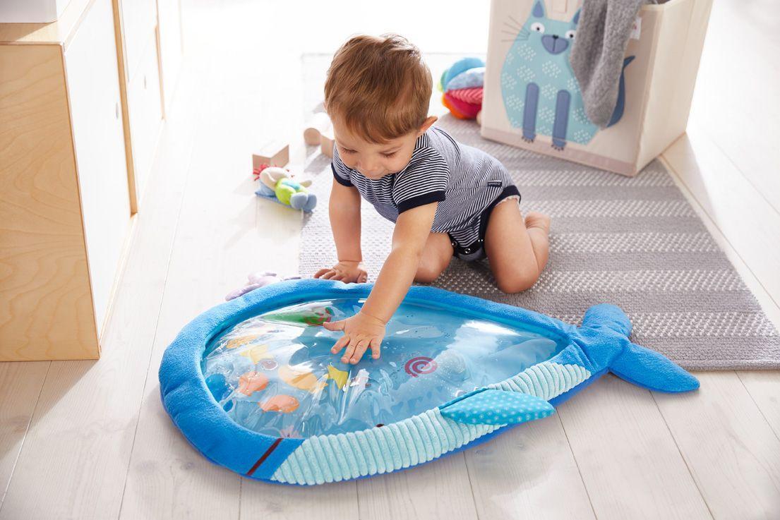 Wasser-Spielmatte GROßER WAL in blau