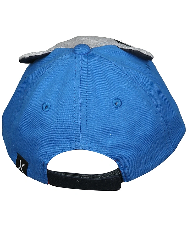 Basecap PIRATE DOG in blau/grau melange