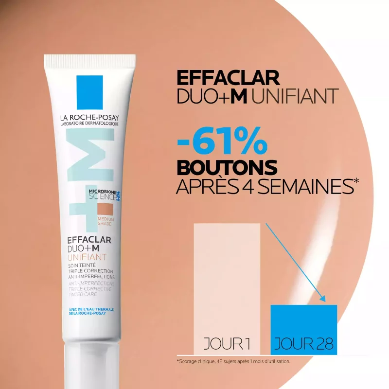 Effaclar Duo+M unifiant teinte Medium - 40ml