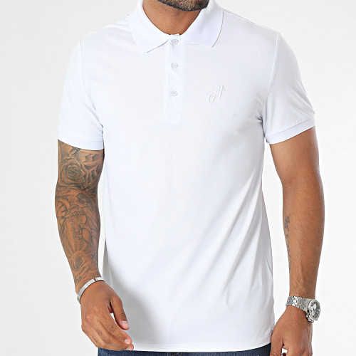 Polo Manches Courtes Blanc