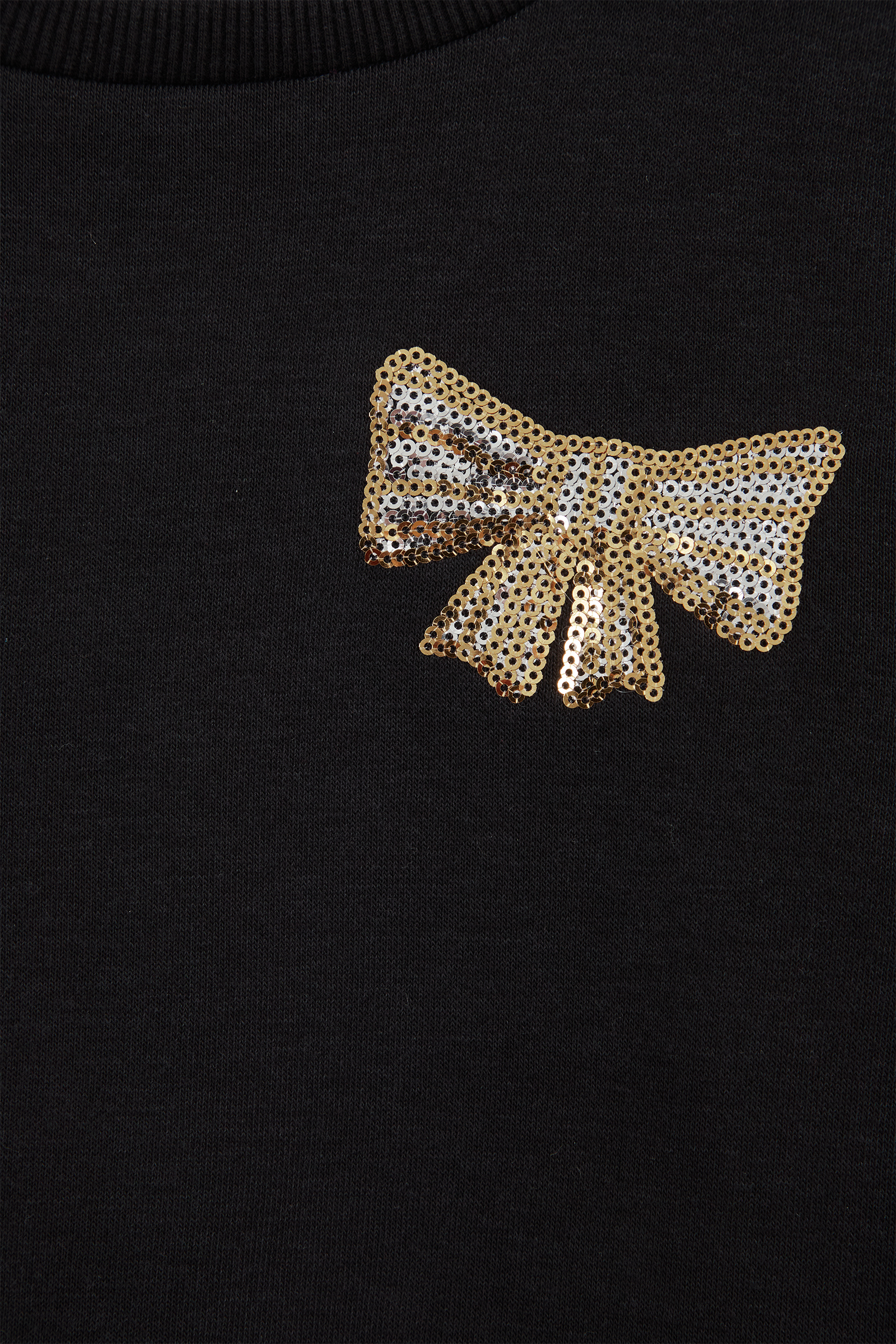 Meisjes sweater met pailletten applicatie WE Fashion Zwart