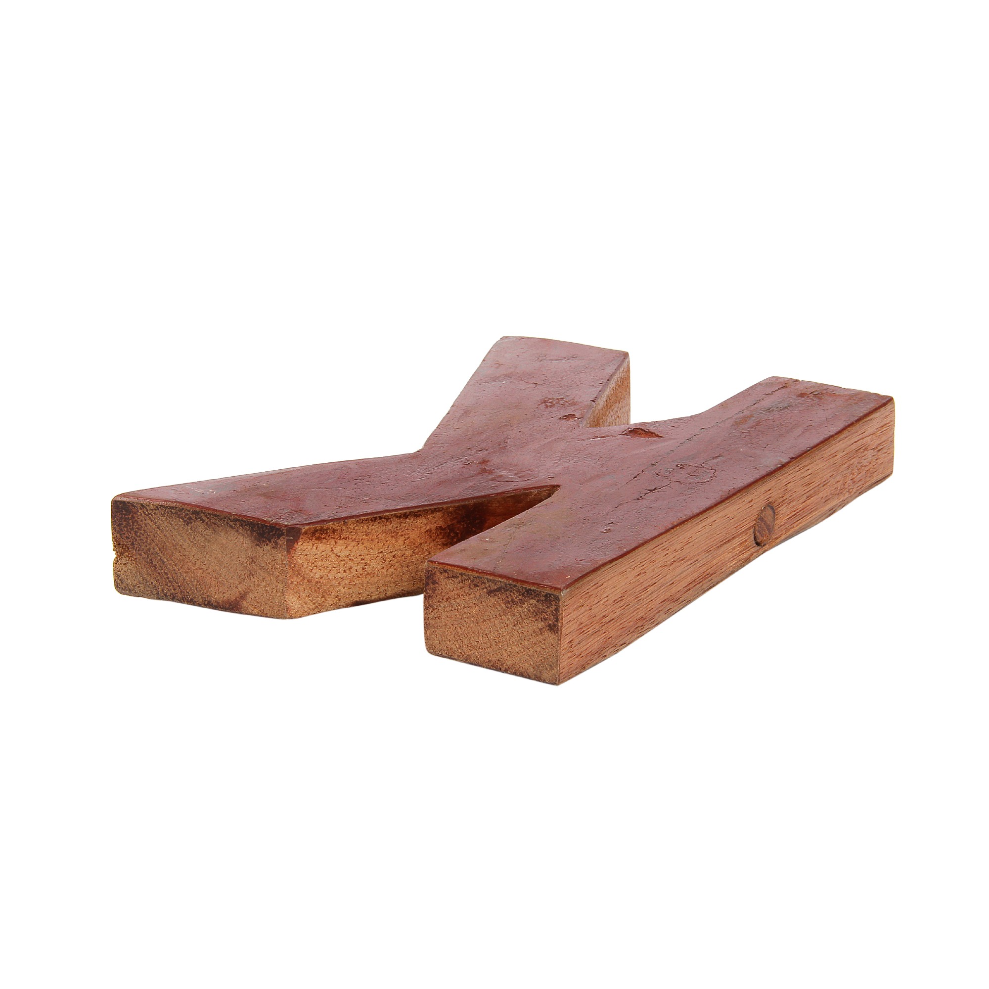 Holzbuchstabe 'K', mehrfarbig, T 2,5 cm, B 13 cm, H 19 cm von fischer's lagerhaus