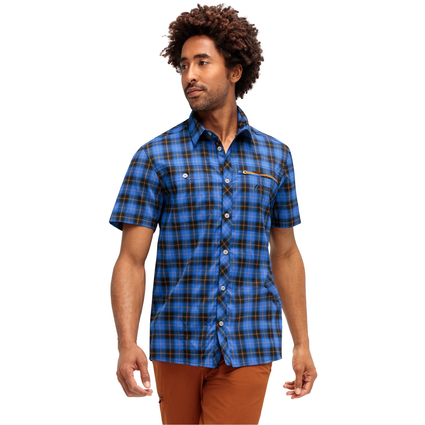 Maier Sports Kasen Hemd Herren blau