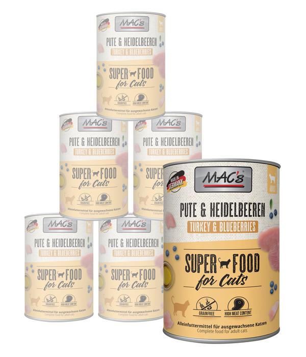 MAC's CAT Nassfutter für Katzen Fleischmenü,
