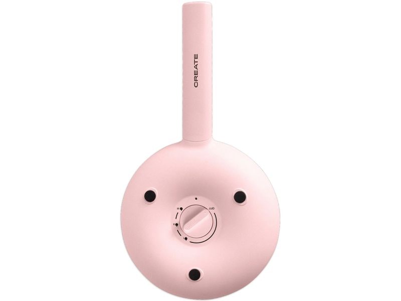 Create Crêpe Maker 600 W, Pastellrosa Crepesmaschine im Retro-Stil