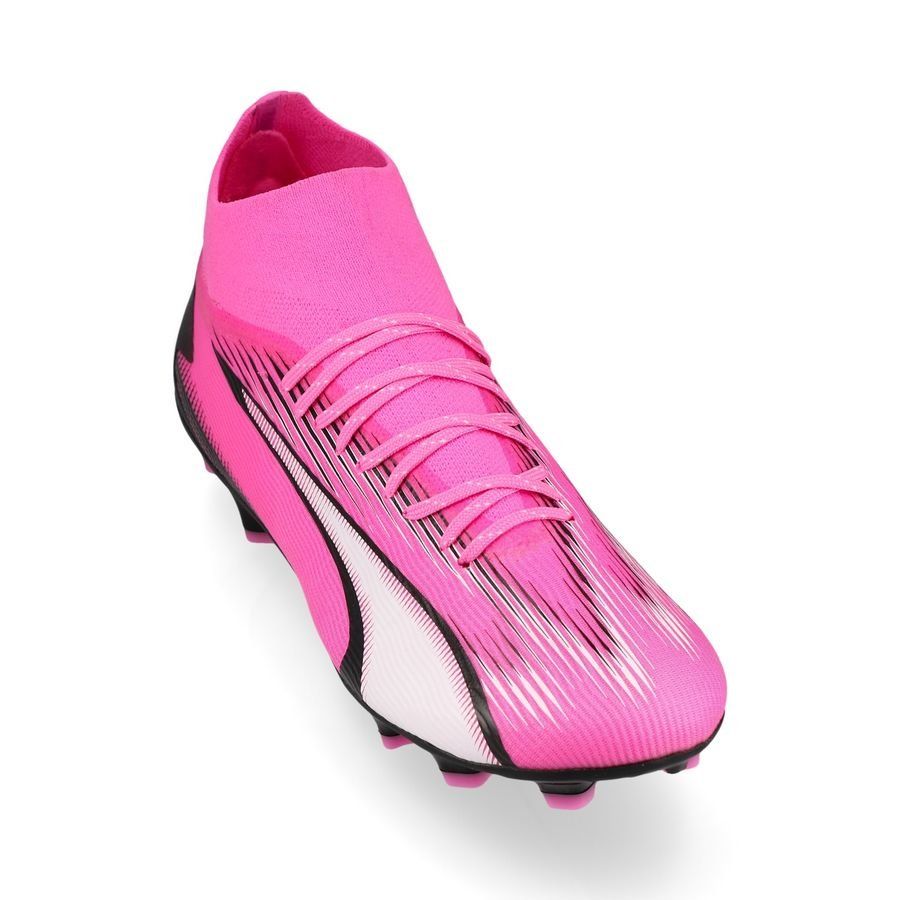 PUMA Ultra Pro FG/AG Phenomenal - Poison Pink/Blanc/Noir Enfant