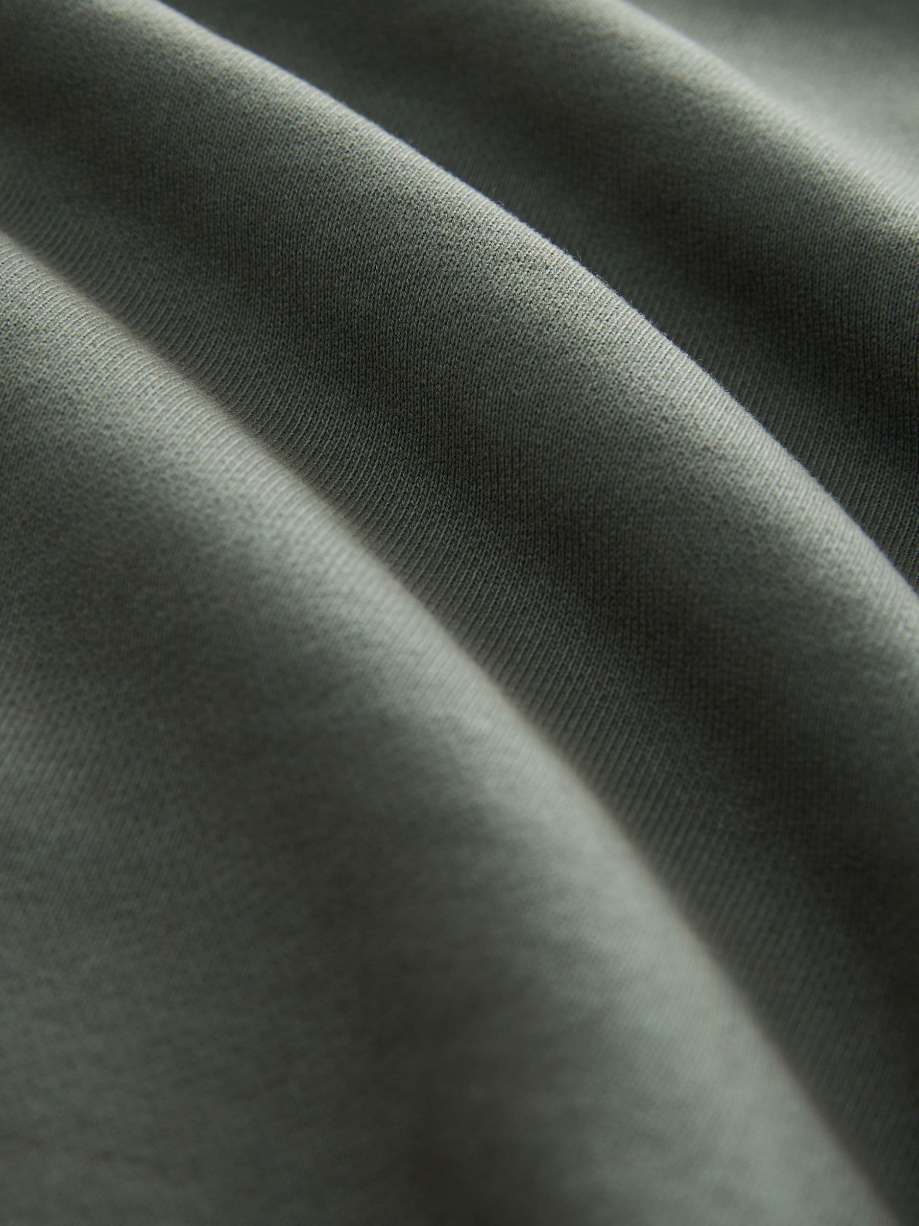 Grijs-groen - Heavyweight Washed Quarter Zip Sweatshirt