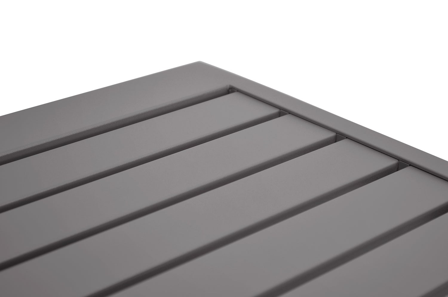 Aluminium bijzettafel, 45 x 45 cm, taupe, modern, lichtgewicht, voor tuin, balkon en terras
