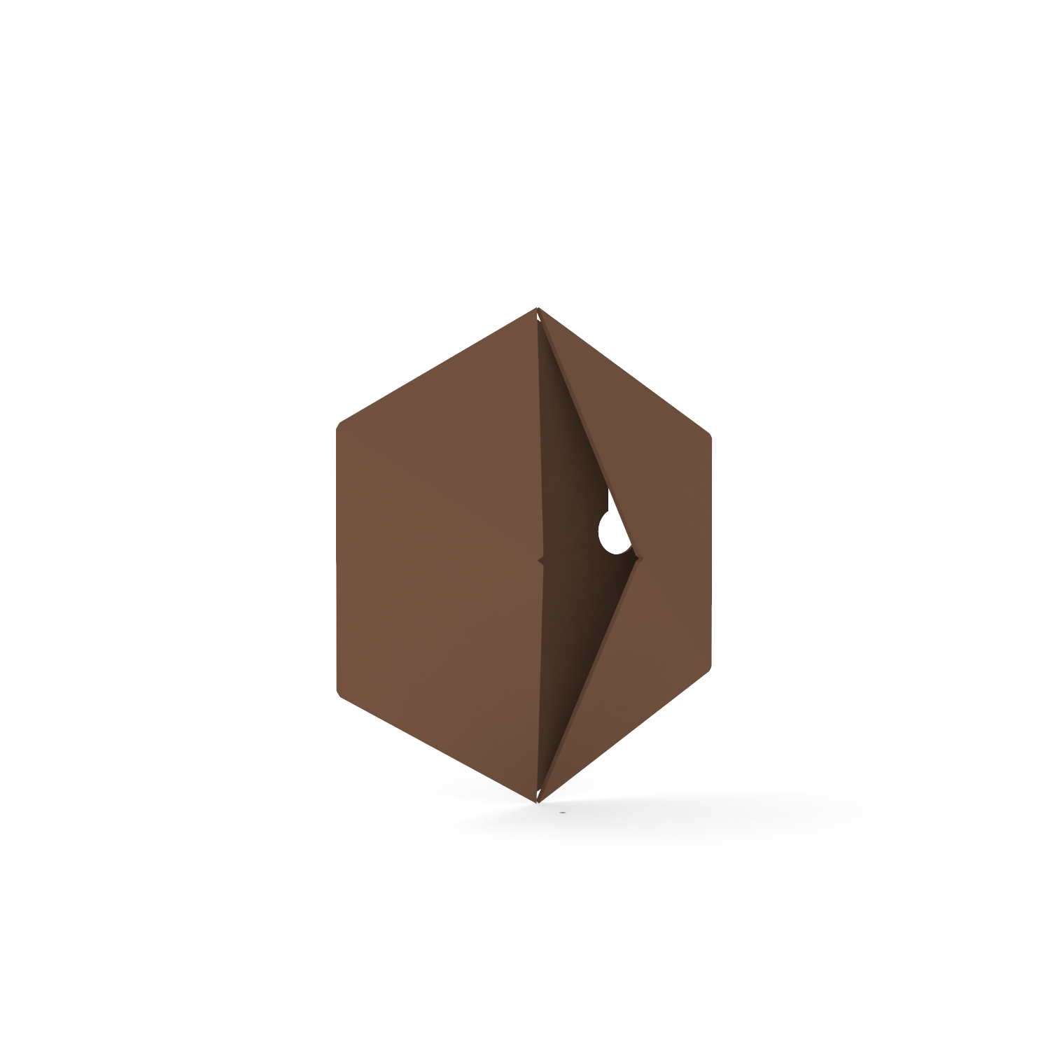 Wandhaak Towel Diamond °01 Blass Brown - 1 wandhaak