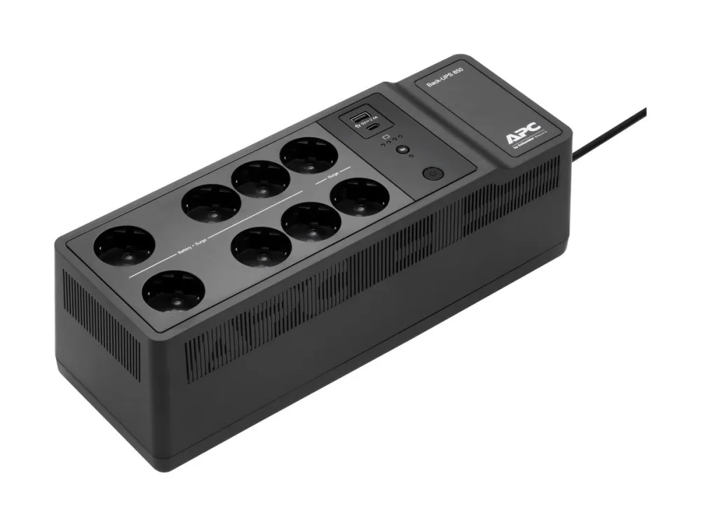 APC Back-UPS BE850G2-GR - UPS - AC 230 V - 520 Watt - 850 VA - output-stikforbindelser: 8 - sort