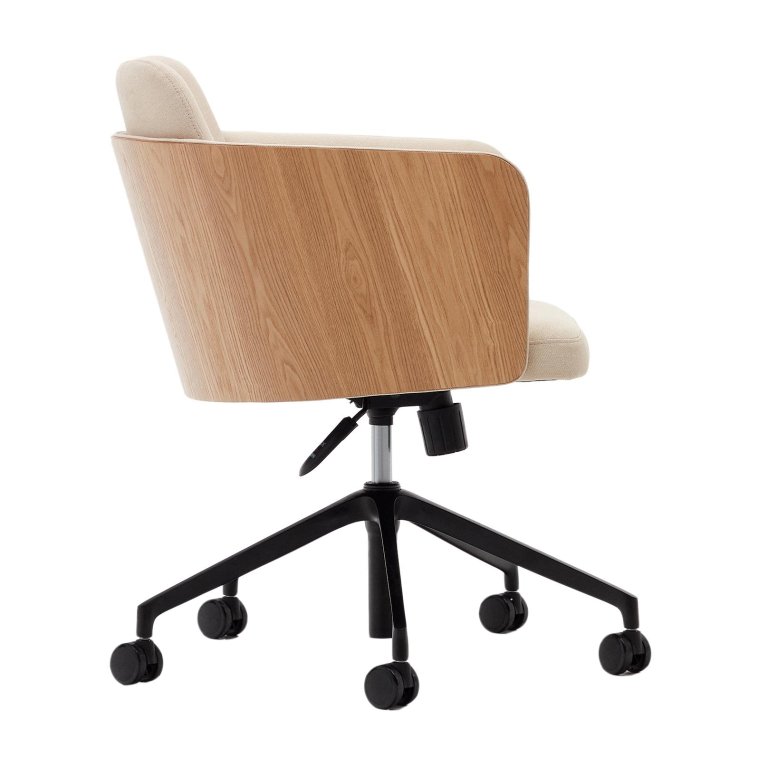 Kave Home Madai bureaustoel beige
