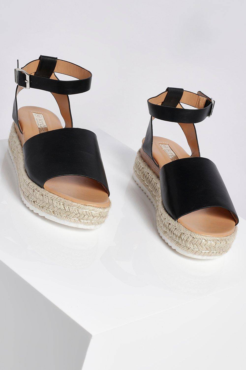 boohoo Espadrille à plateforme en 2 parties