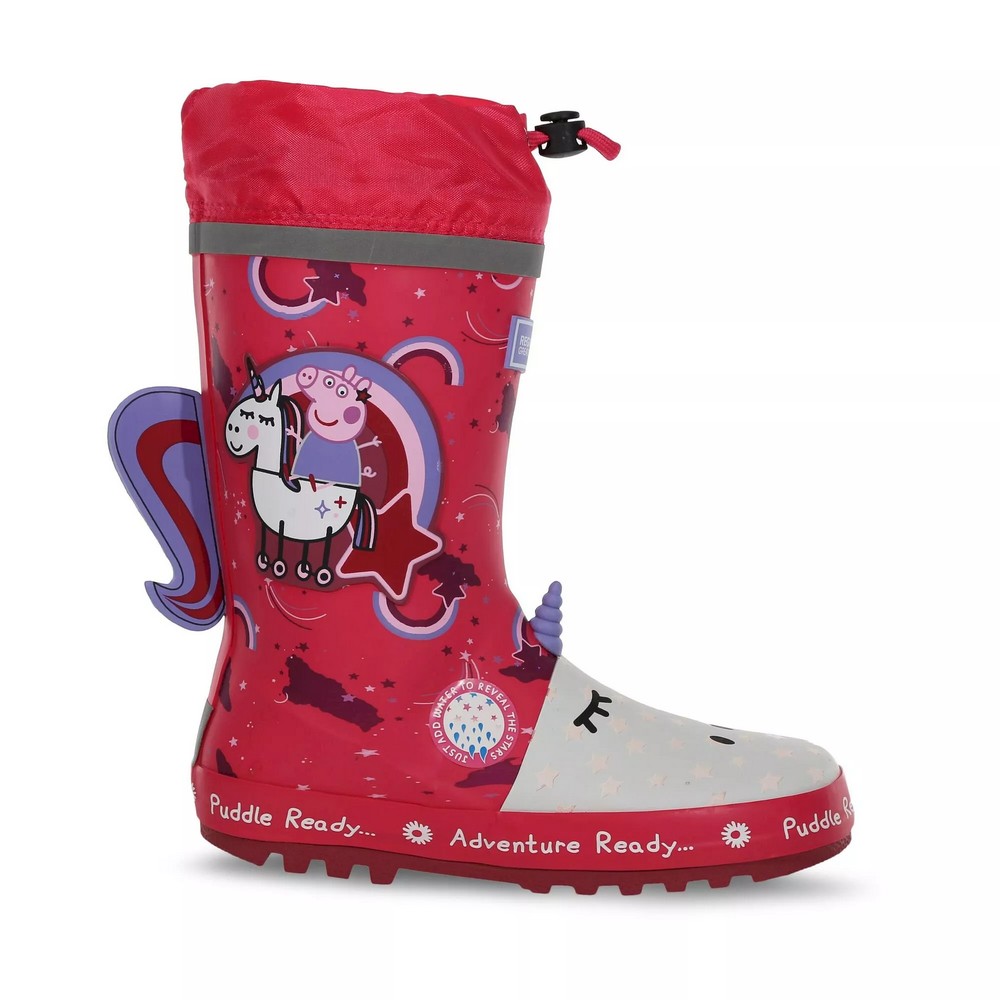Botas de água com estampa de unicórnio da Peppa Pig na regata
