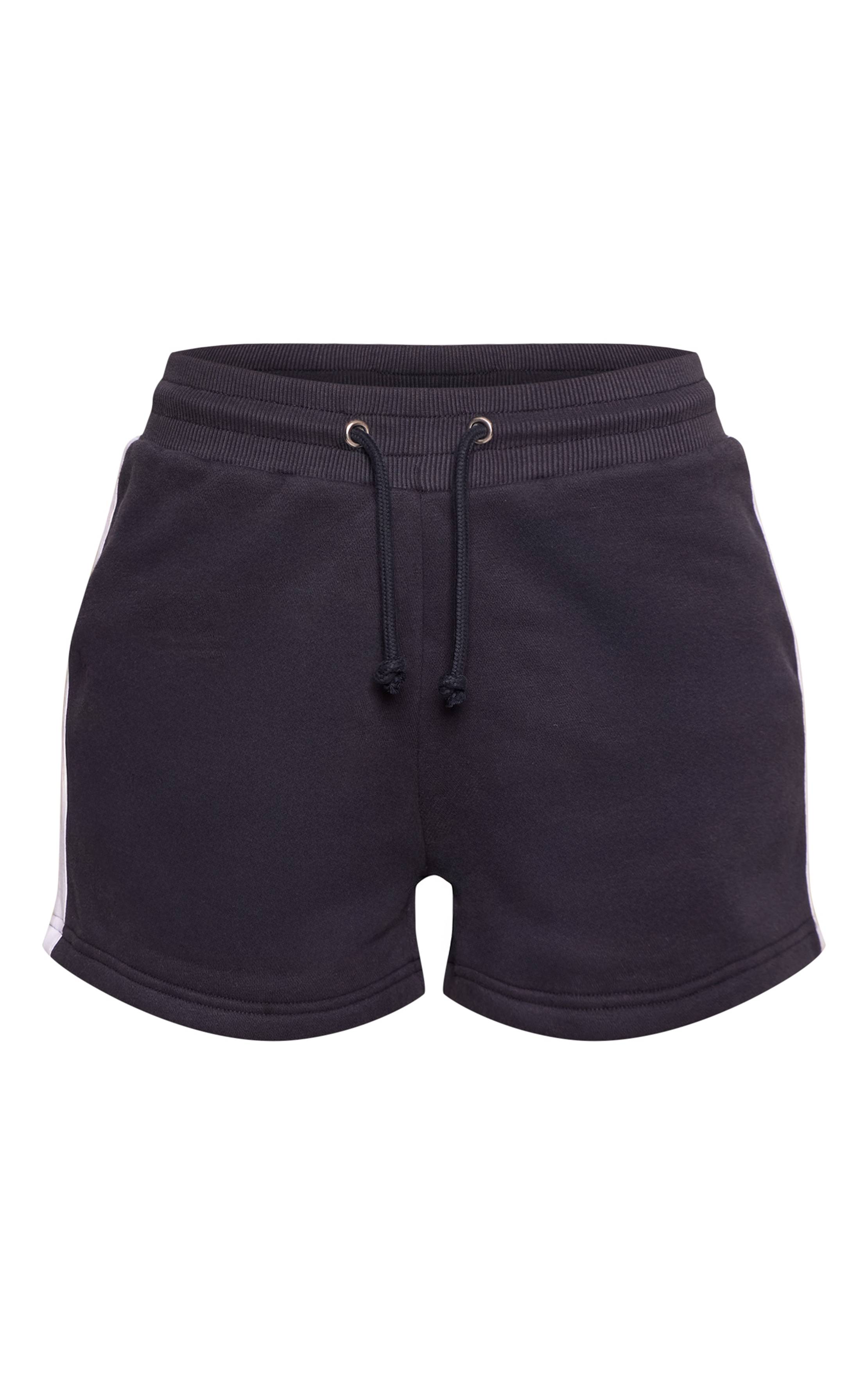 Bleu Marine Short De Jogging Ajusté Avec Bandes Latérales Tall