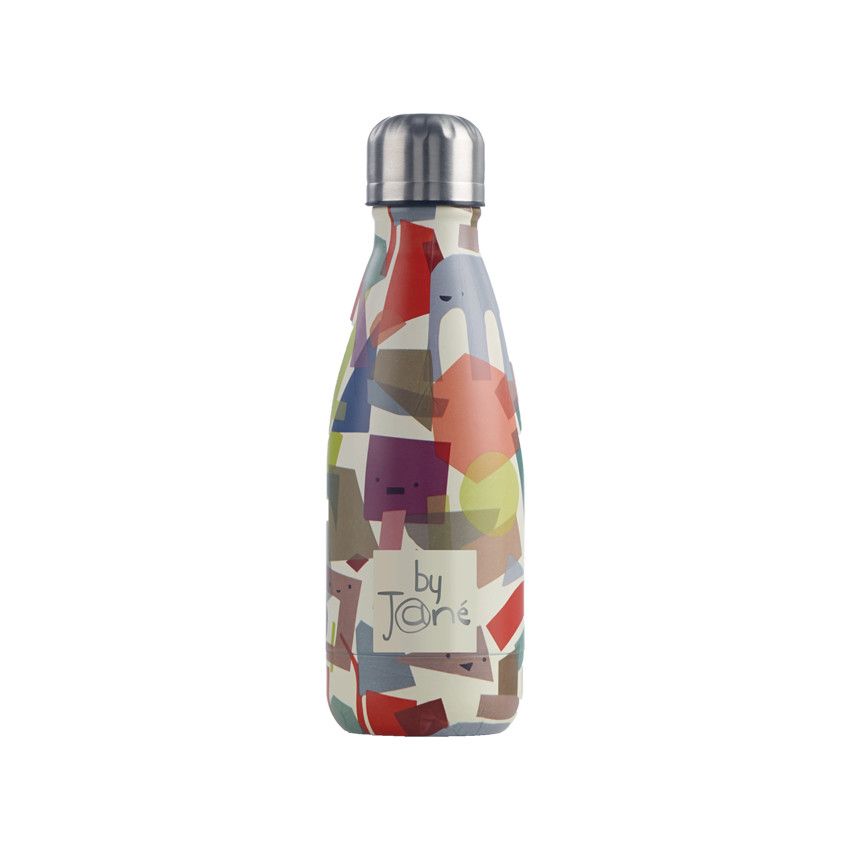Bouteille isotherme en inox 350ml - Puzzle - Ecru