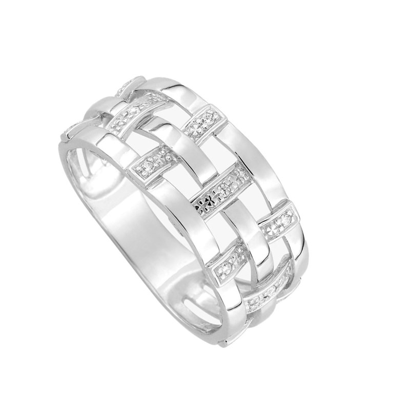Bague Femme - Or 18 Carats - Diamant 0,06 Carats
