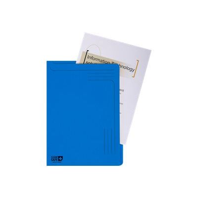 Exacompta Clean'Safe - 5 Chemises coin - A4 - bleu