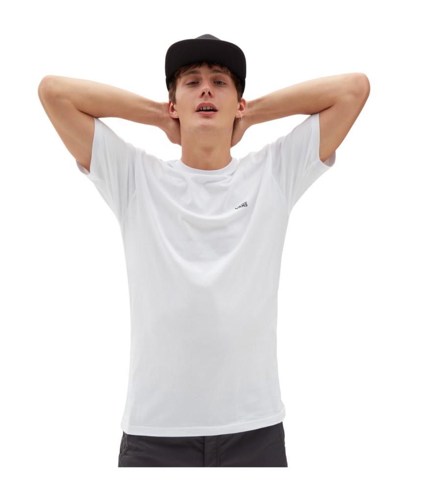 Camiseta Vans com logo no peito, branca