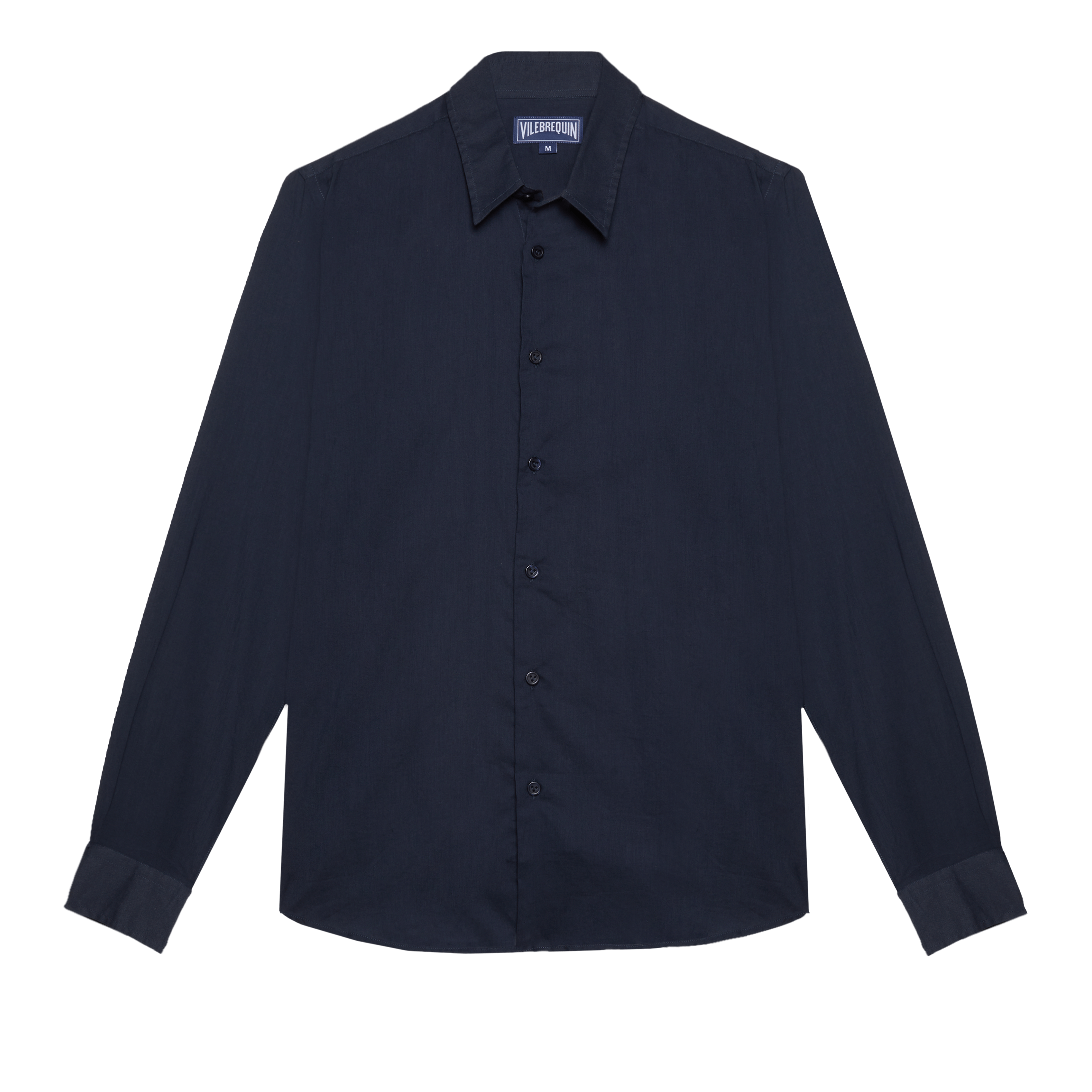 Chemise Légère en Voile de Coton Unisexe Unie