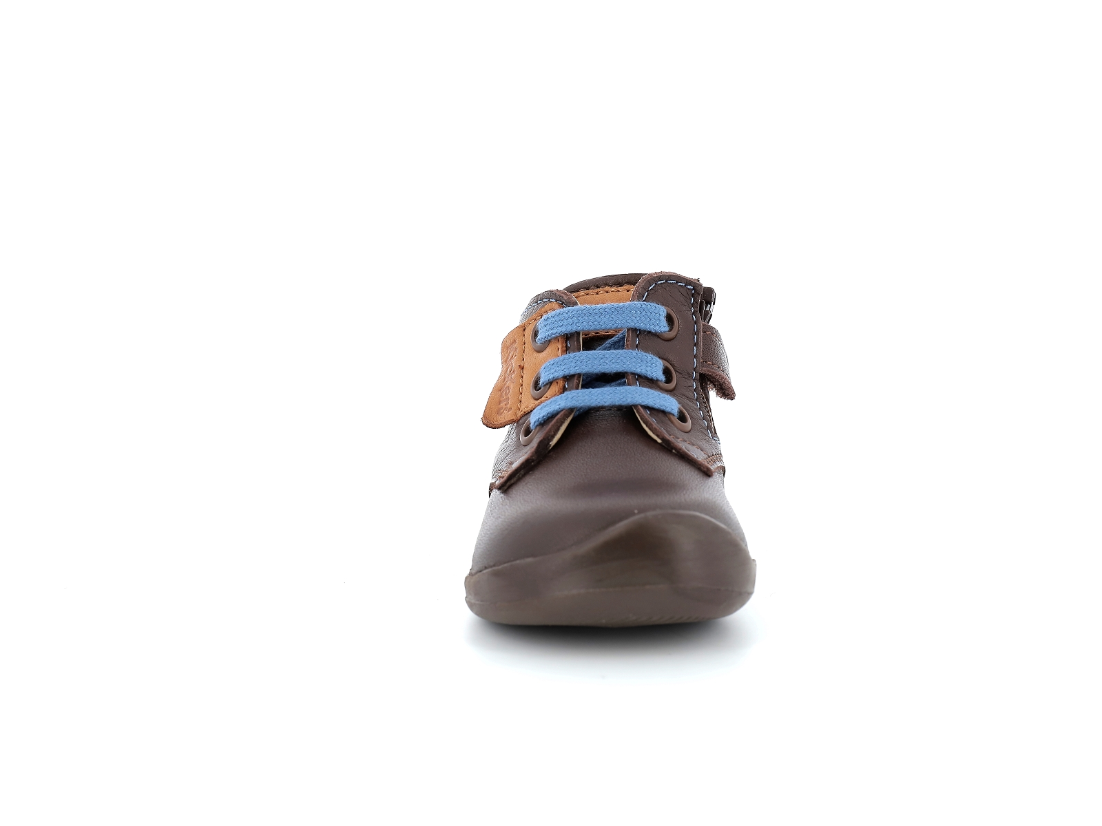 Kickers-WAZZAP 858400 Cuir Marron Foncé