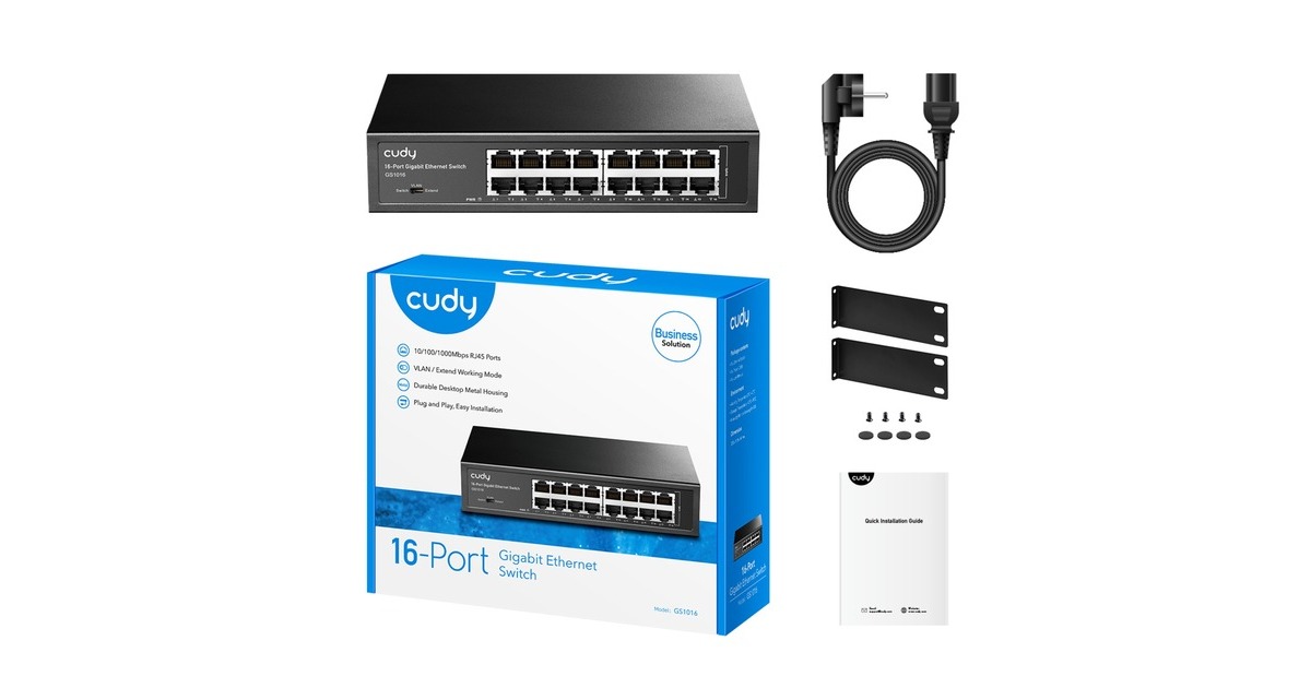 Cudy16-Port Gigabit Metal Switch  (Zwart)