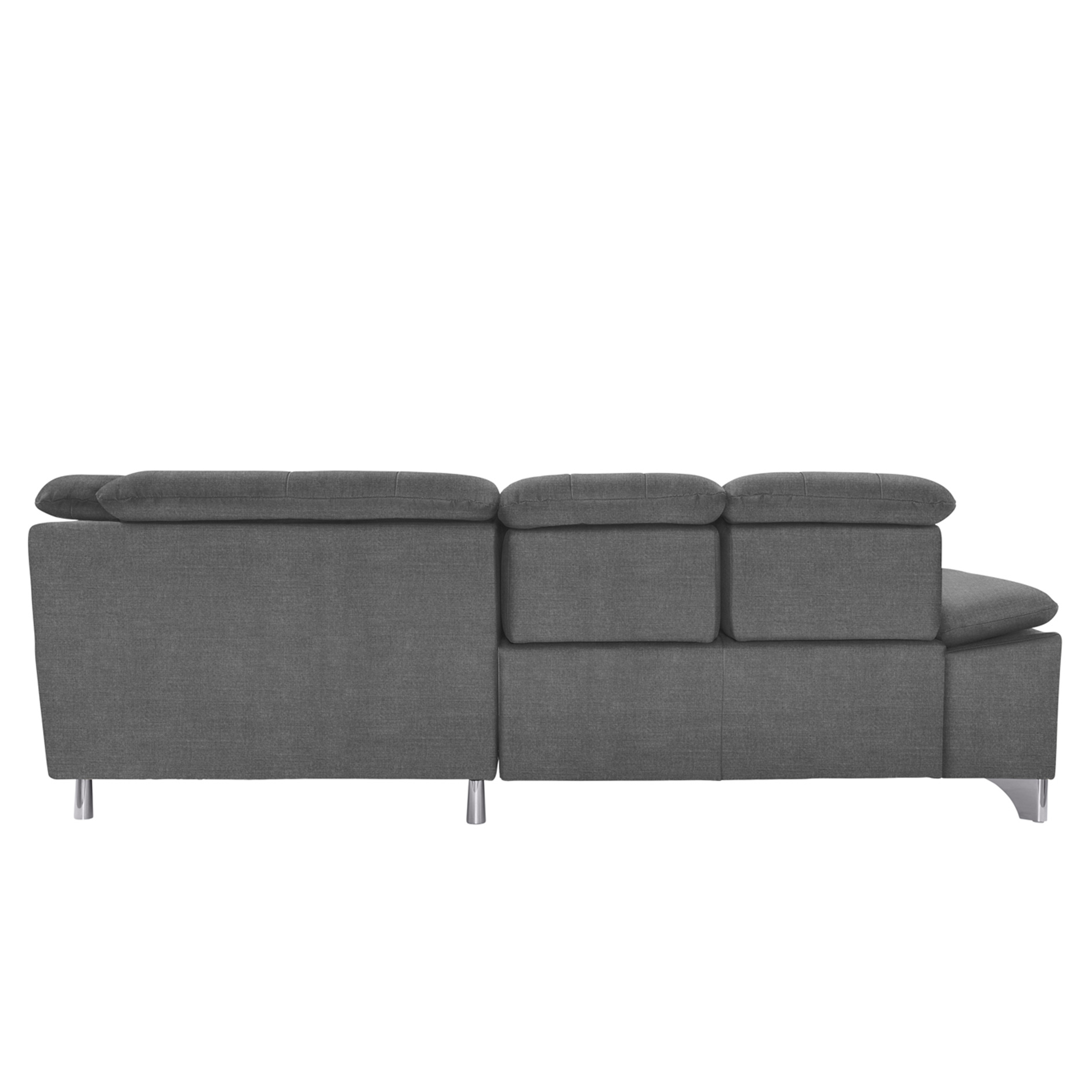 polsterpower Ecksofa - Miro grau - Basismodell - links
