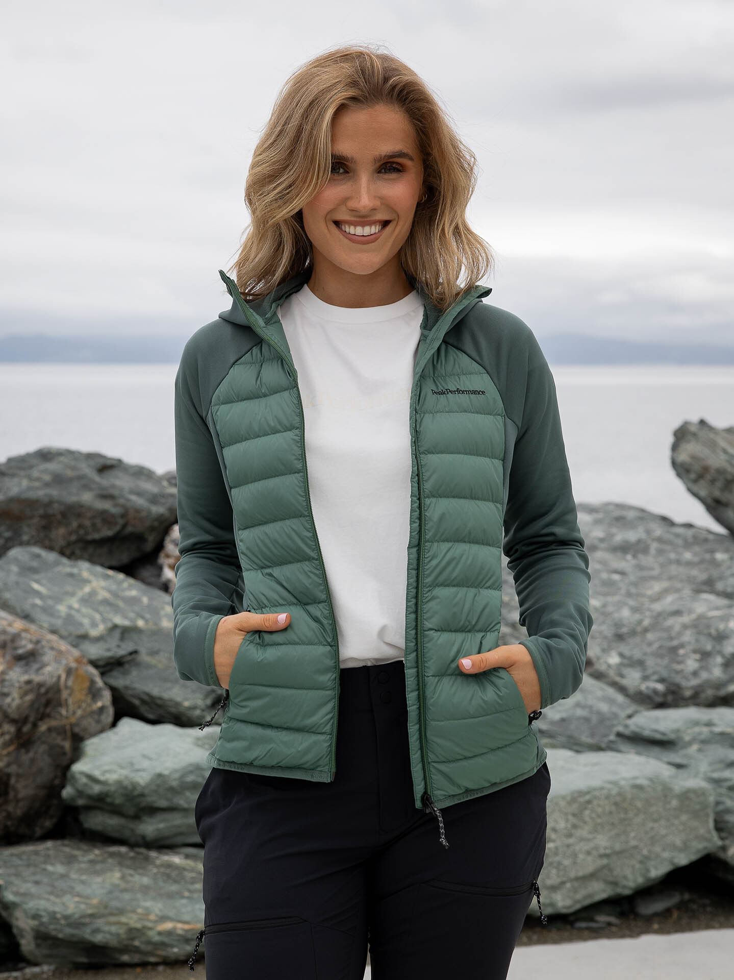 Down Hybrid Hood Jacket