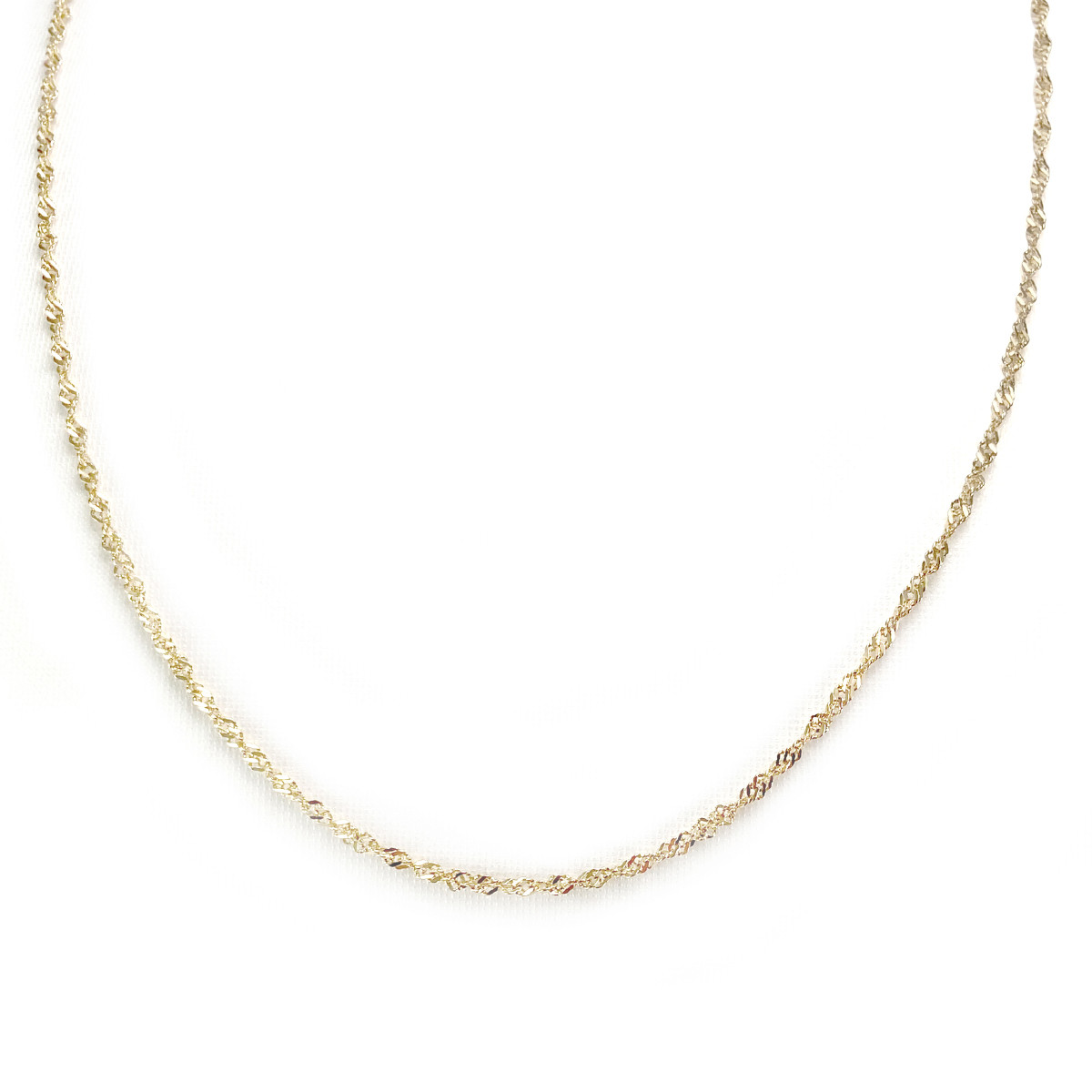 Chaine d'occasion or 750 jaune maille torsadée 46 cm