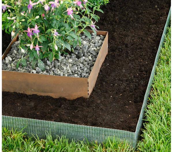 bellissa Rasenkantenband mit Wellenstruktur,