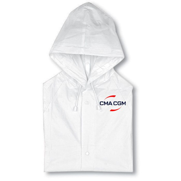 GiftRetail KC5101 - BLADO Imperméable PVC avec Capuche et Fermeture Pression