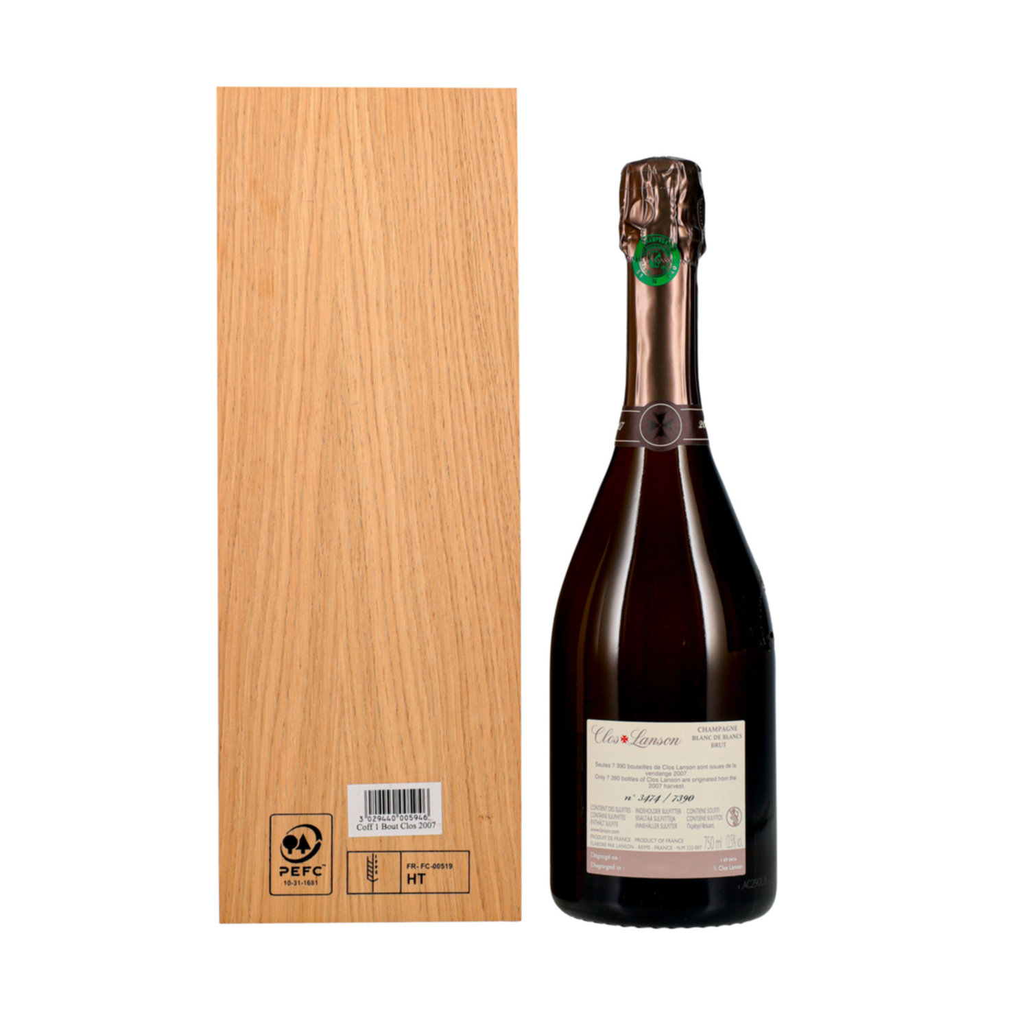Champagne Lanson AOC Chardonnay Le Clos Lanson Extra Brut -75cl