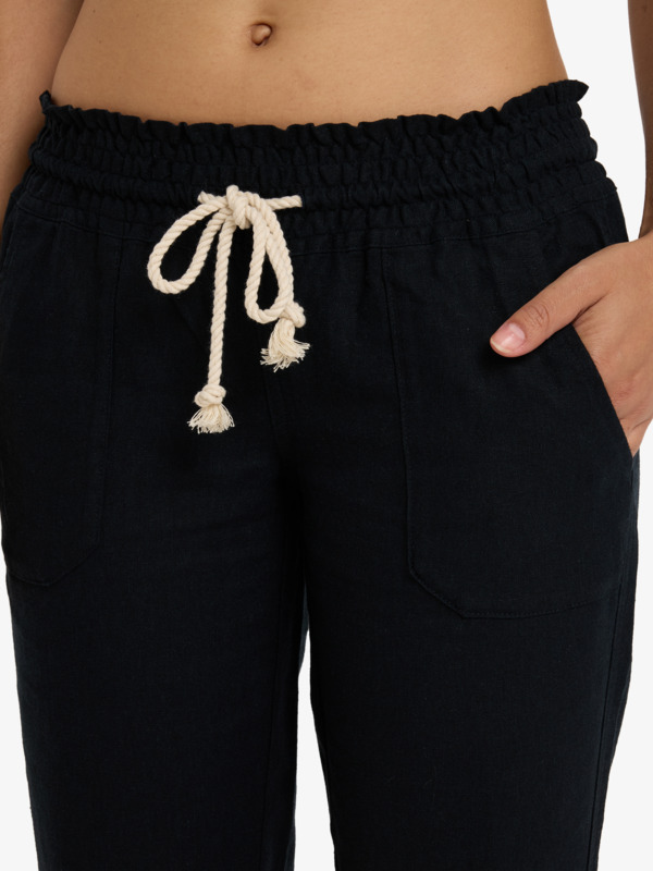 Oceanside Pantalon évasé Noir Femme