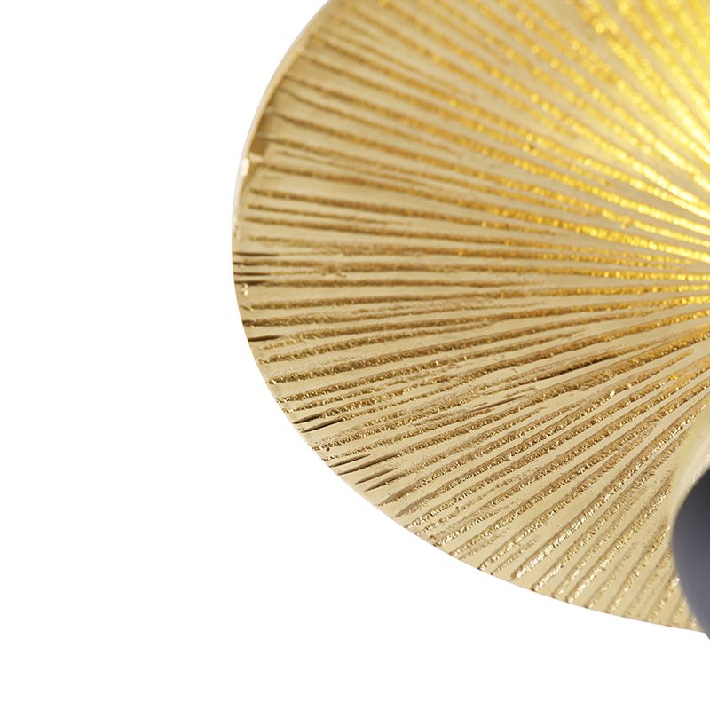 Oosterse plafondlamp goud rond - Konge