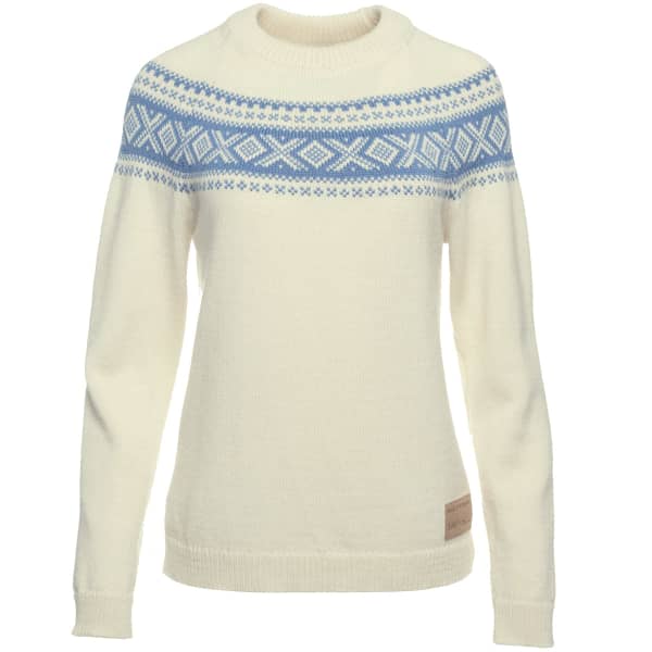 Pull DALE OF NORWAY VÅGSØY F SWEATER OFFWHITE BLUESHADOW