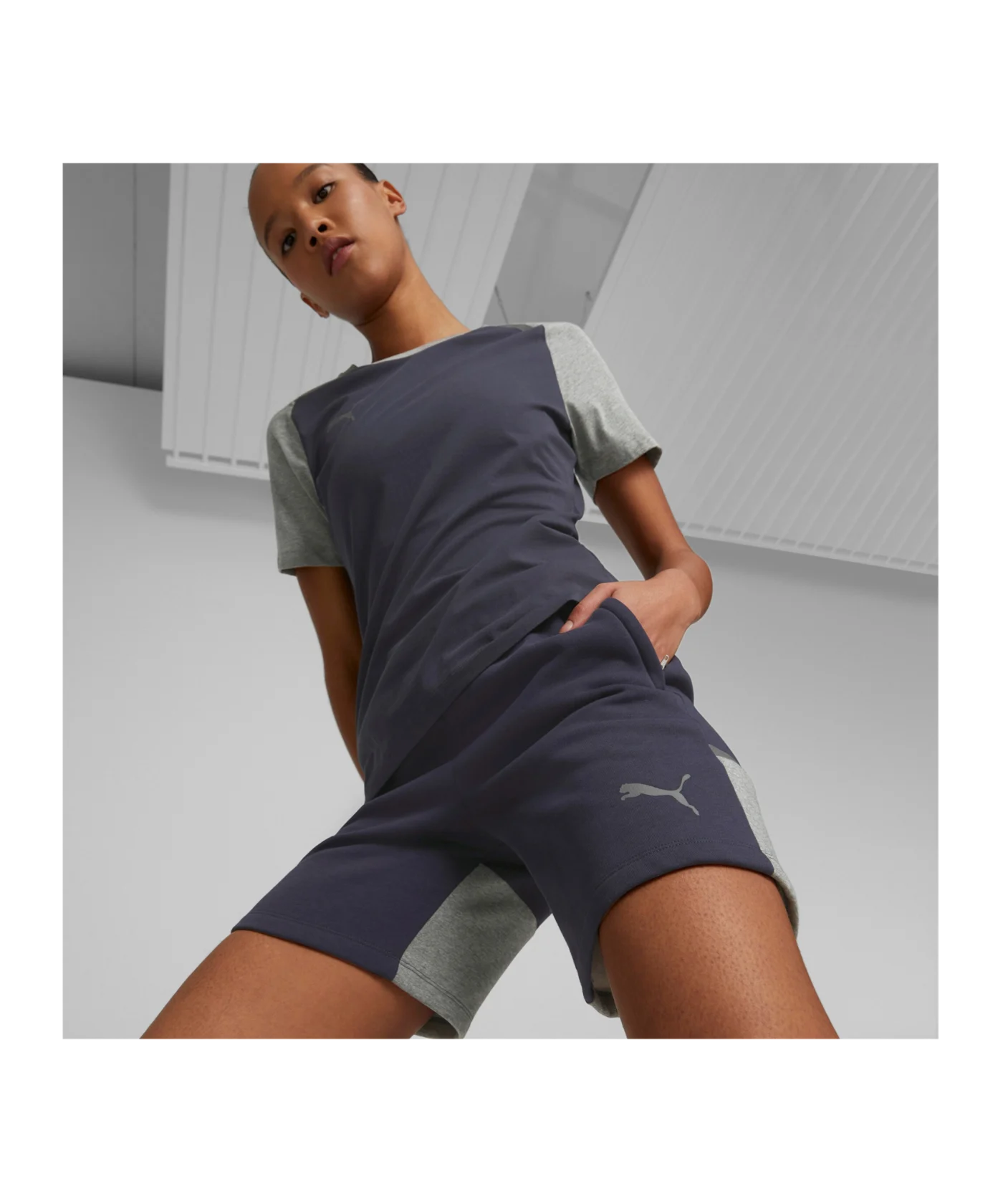 PUMA teamCUP Casuals Short Damen Blau F06