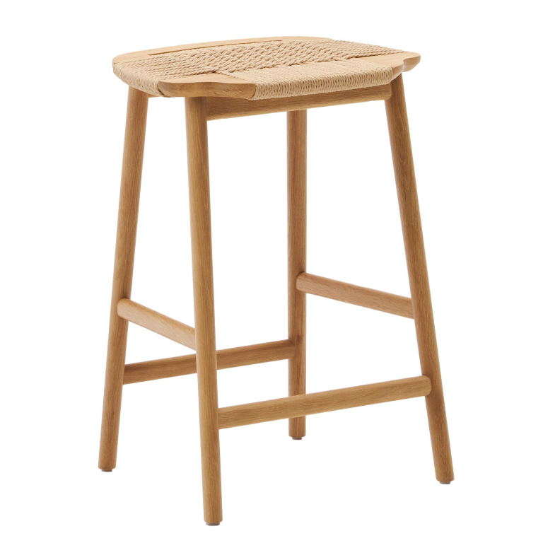 Kave Home Enit barkruk 65cm eiken