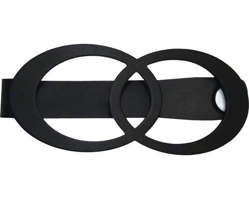 Infinity tieback sluiting zwart 13,5 x 5,5 cm
