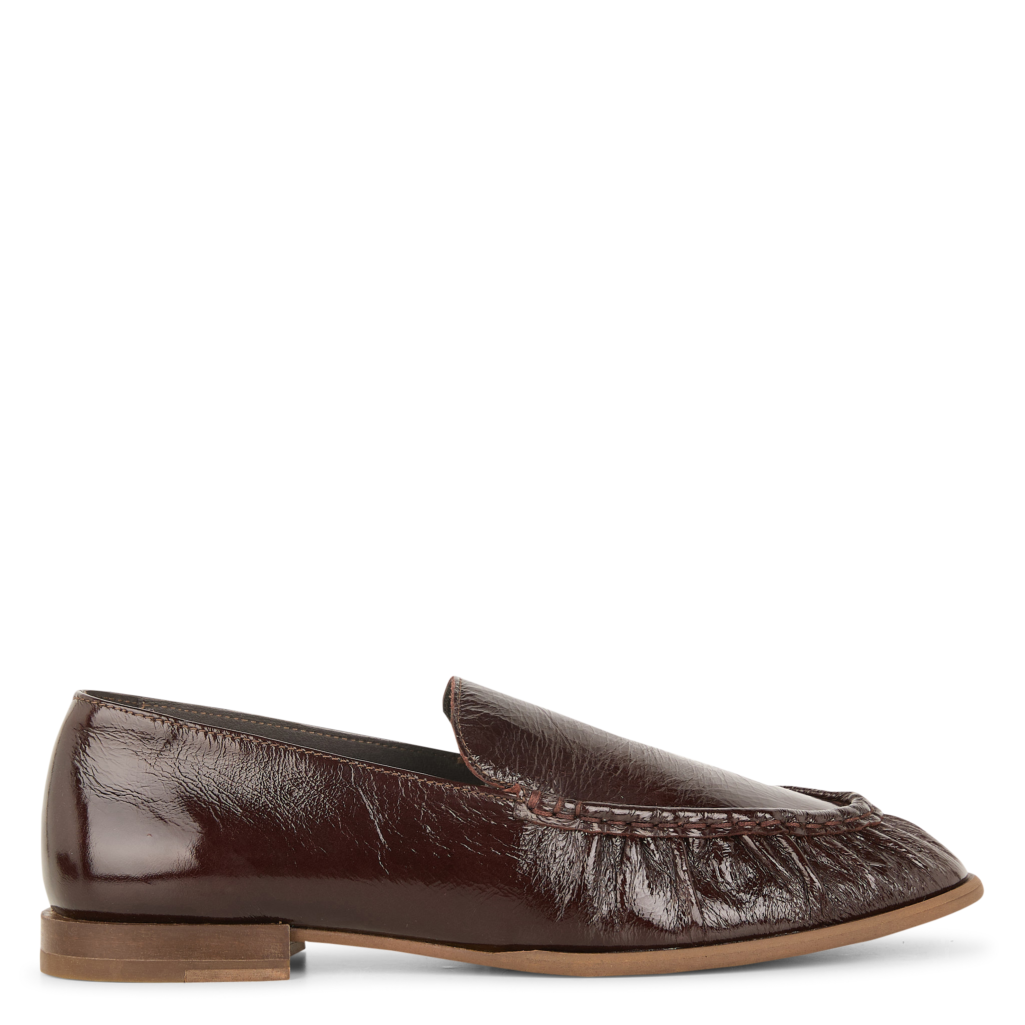 AYANO - Mocassins plats en cuir | Marron